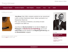 Tablet Screenshot of juergmoser.ch
